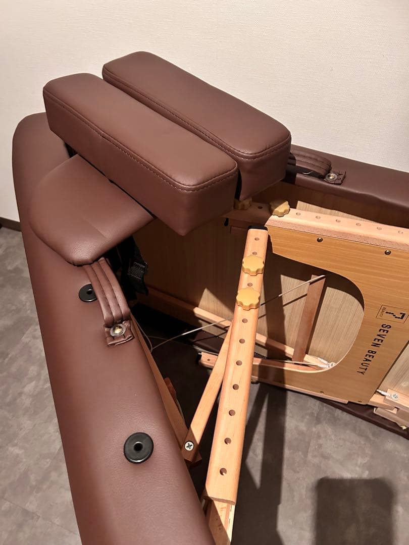 セブンビューティー　マッサージベッド　ブラウンセット