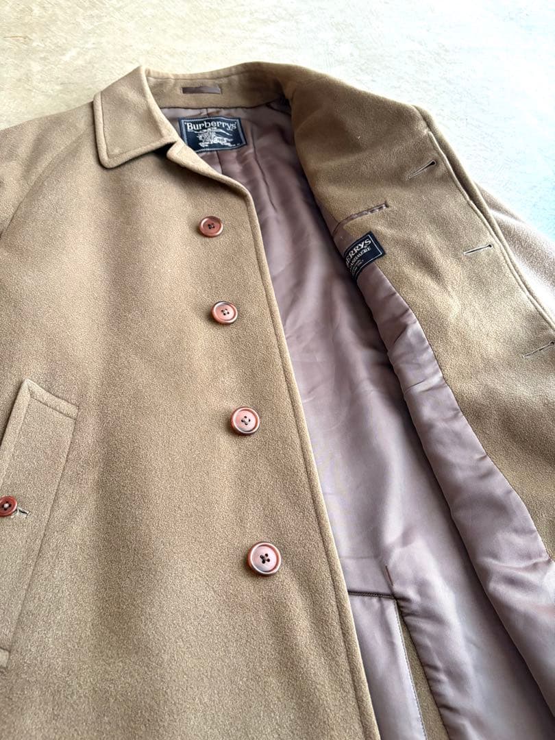 m*い様 ビンテージ Burberrys ウール カシミヤ ステンカラーコート