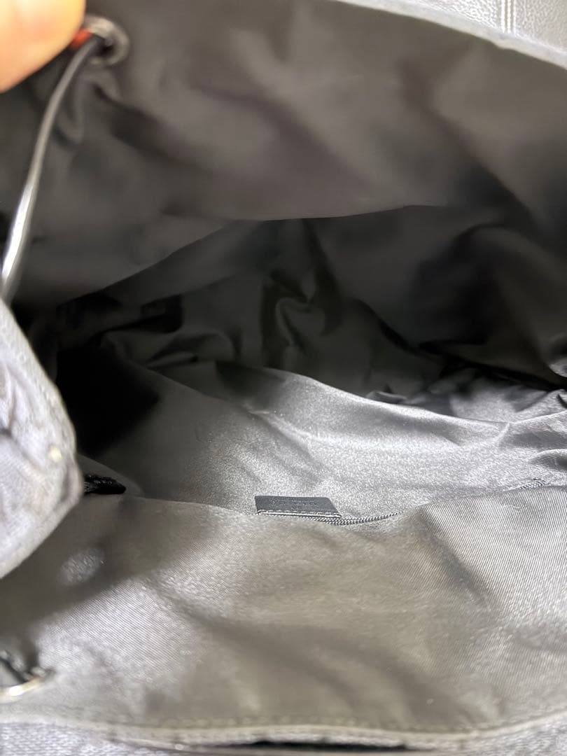 GUCCI　リュック バッグパック デイパック GGナイロン GG柄 大容量 黒