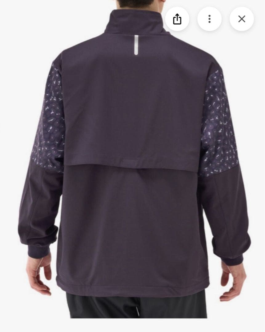 YONEX ヒートカプセル ジャケット 紫 花柄