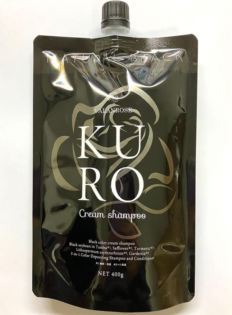 バランローズ　KUROクリームシャンプー　ナチュラルブラック400g×3袋