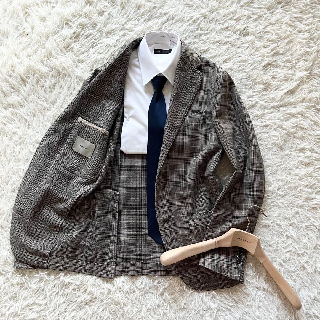 <美品>BOGLIOLI COAT ベージュ ウール ジャケット サイズ44
