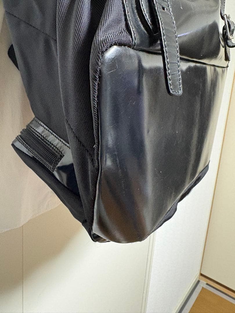 GUCCI リュックサック バックパック ナイロン エナメル 黒