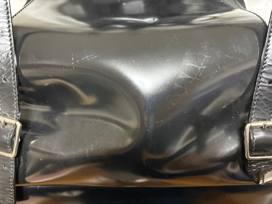 GUCCI リュックサック バックパック ナイロン エナメル 黒