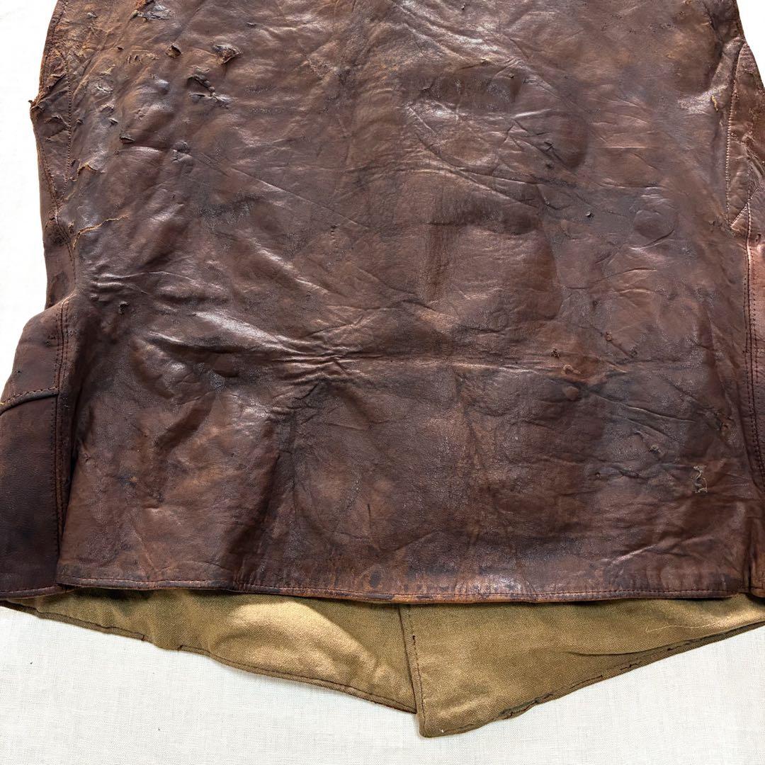 40s イギリス軍 レザー ジャーキンベスト フランス軍 ドイツ軍 ユーロ