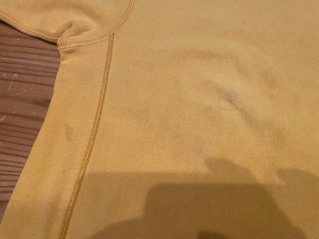 m*a様 90s チャンピオン　リバースウィーブ　刺繍タグ　L アメリカ製　イエ