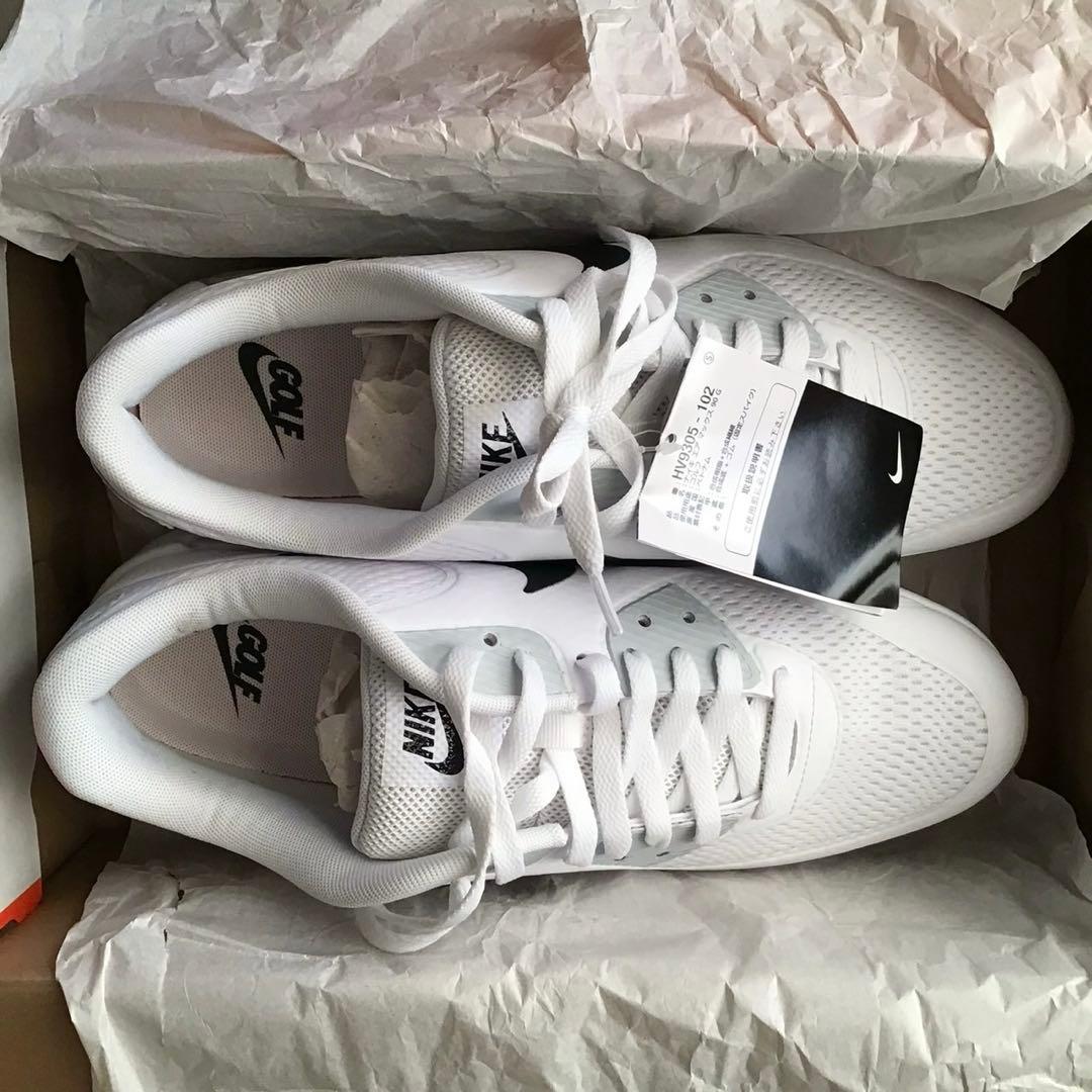 新品 28cm ナイキ エアマックス 90 G ゴルフシューズ 白 黒タグ - メルカリ