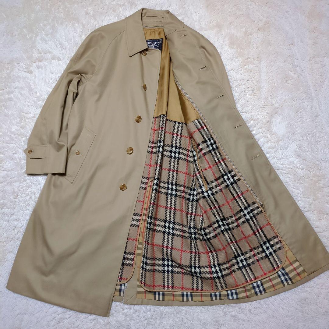 BURBERRY　ライナー付きステンカラーコート　L　ノバチェック　ベージュ