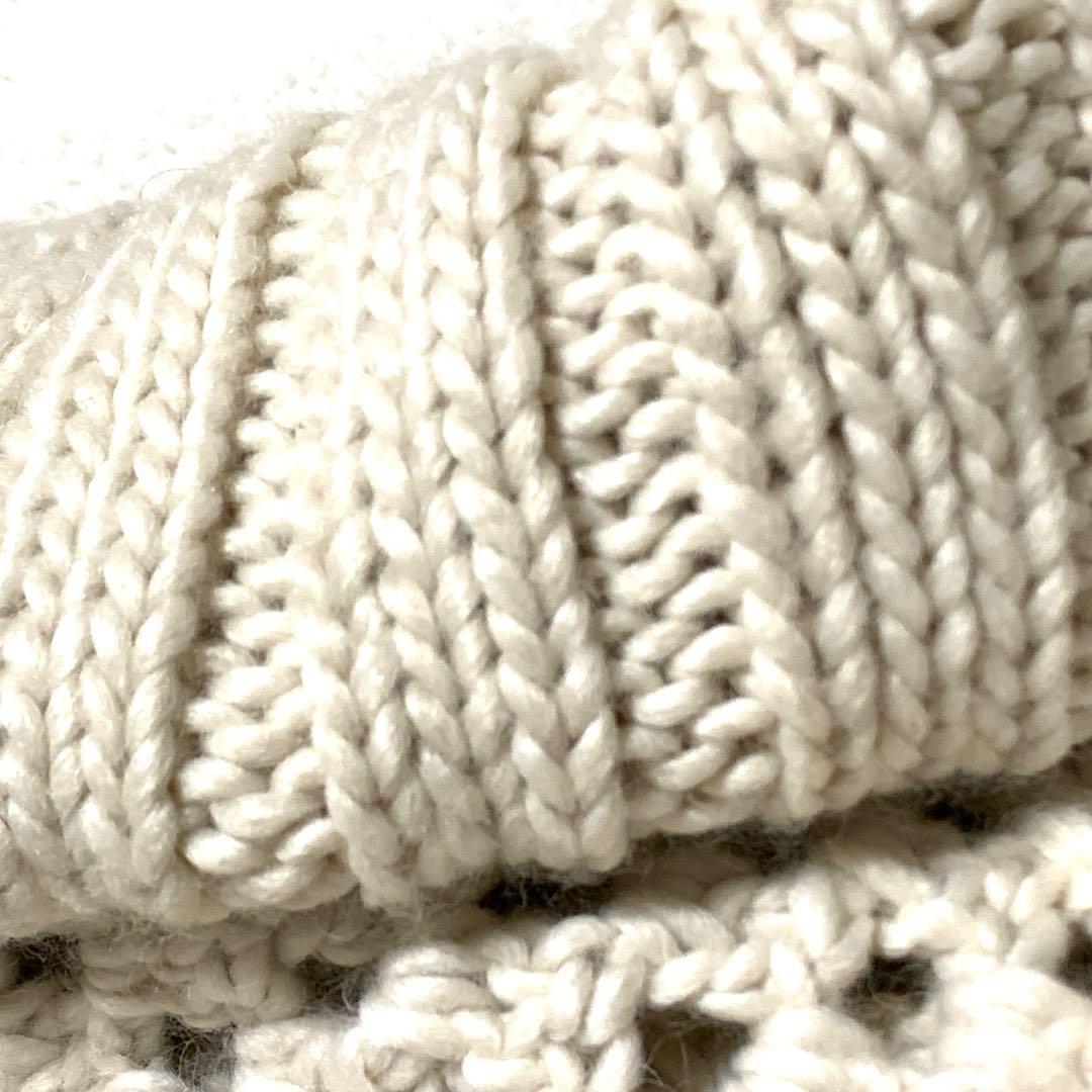 ★未使用級　マックスマーラ　ポンチョ　ふわふわ♡ケーブルニット❤︎ラビット　F