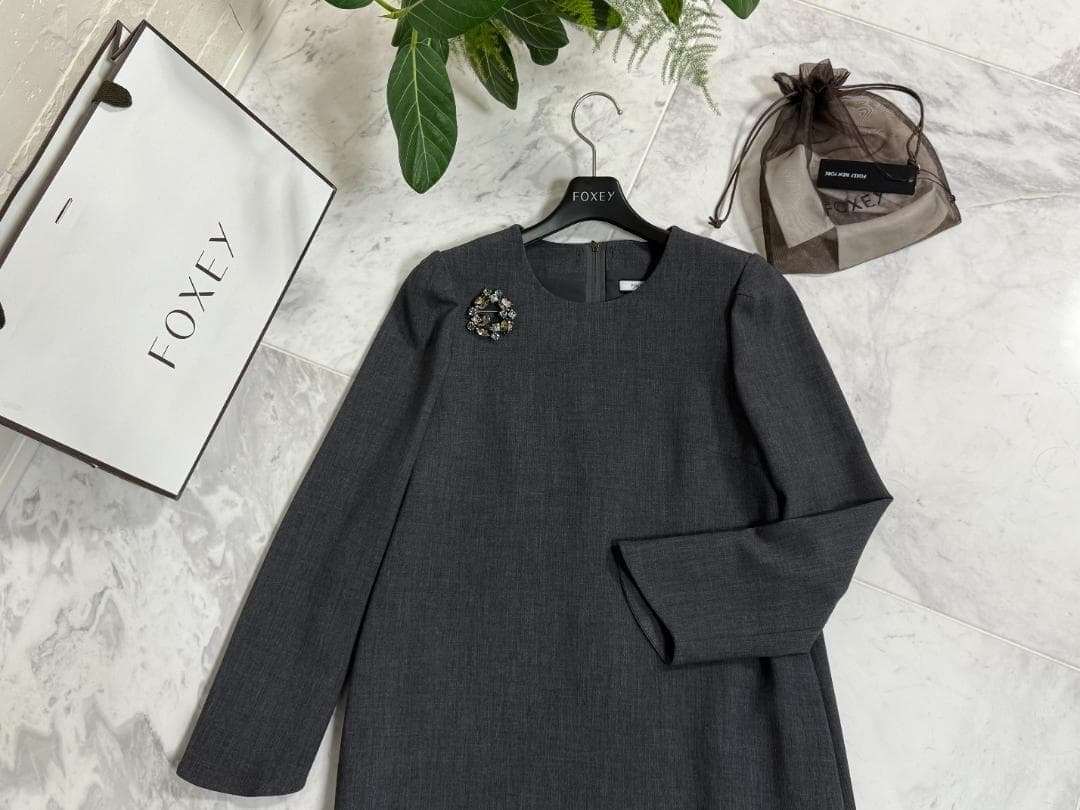 新品同様★FOXEY/フォクシー ワンピース プライベート ノアール 38