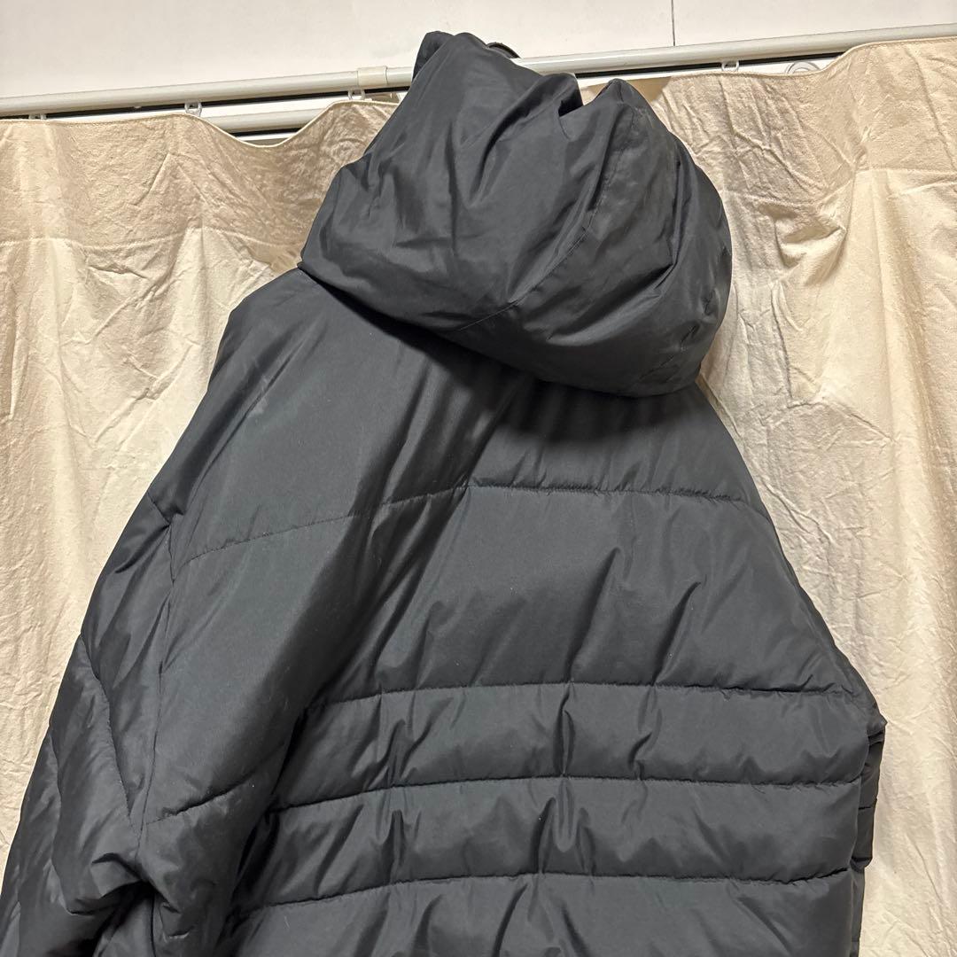 YONEX フード付きダウンロングジャケット ブラック - メルカリ