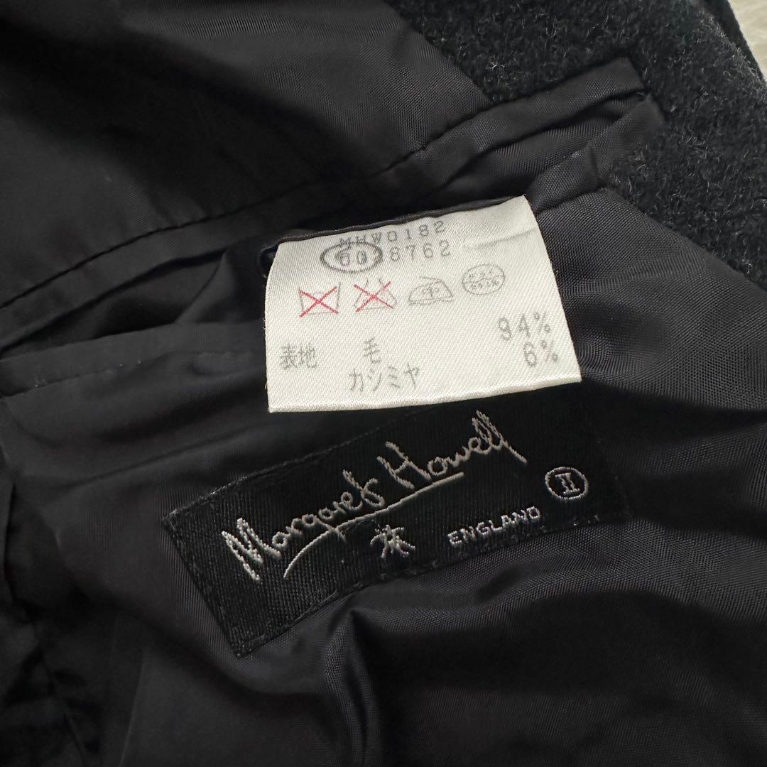 MARGARETHOWELL✨ロングコート　レディース　M ブラック　カシミヤ