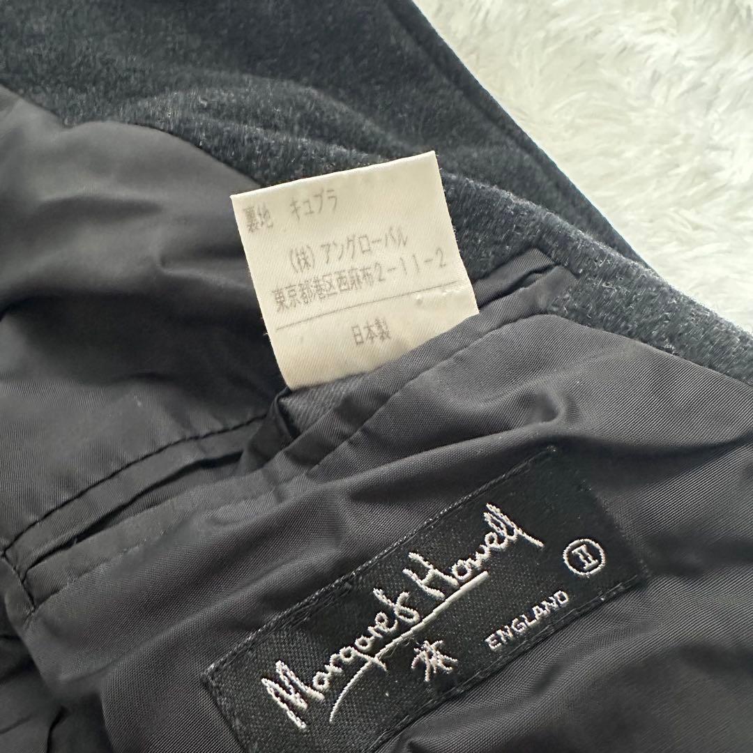 MARGARETHOWELL✨ロングコート　レディース　M ブラック　カシミヤ