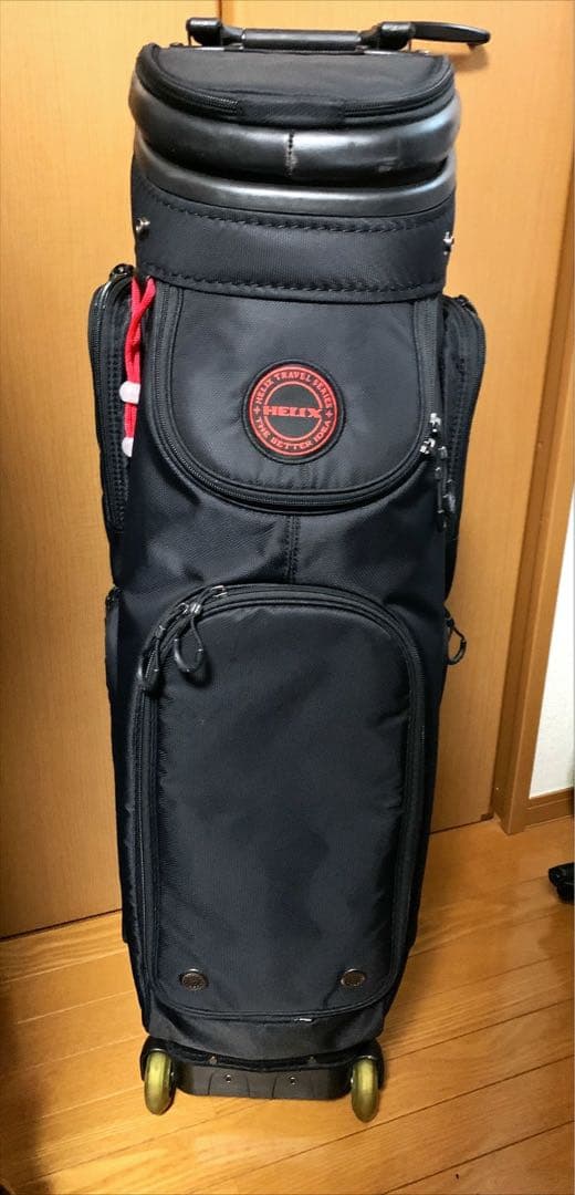 HK様】HELIX キャディバッグ 4輪キャスター式 旅行用