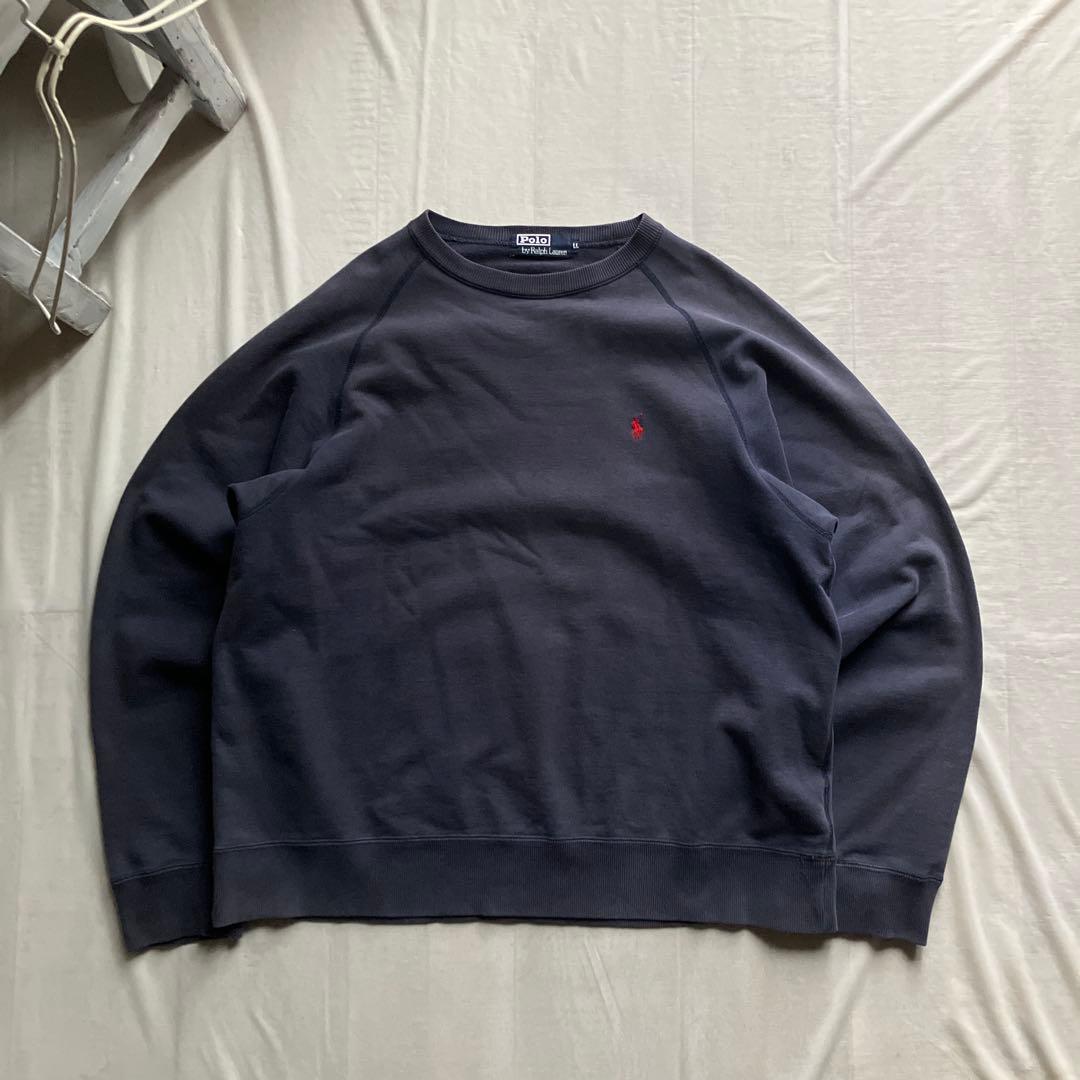 old Ralph Lauren /スウェット フェード ネイビー LL