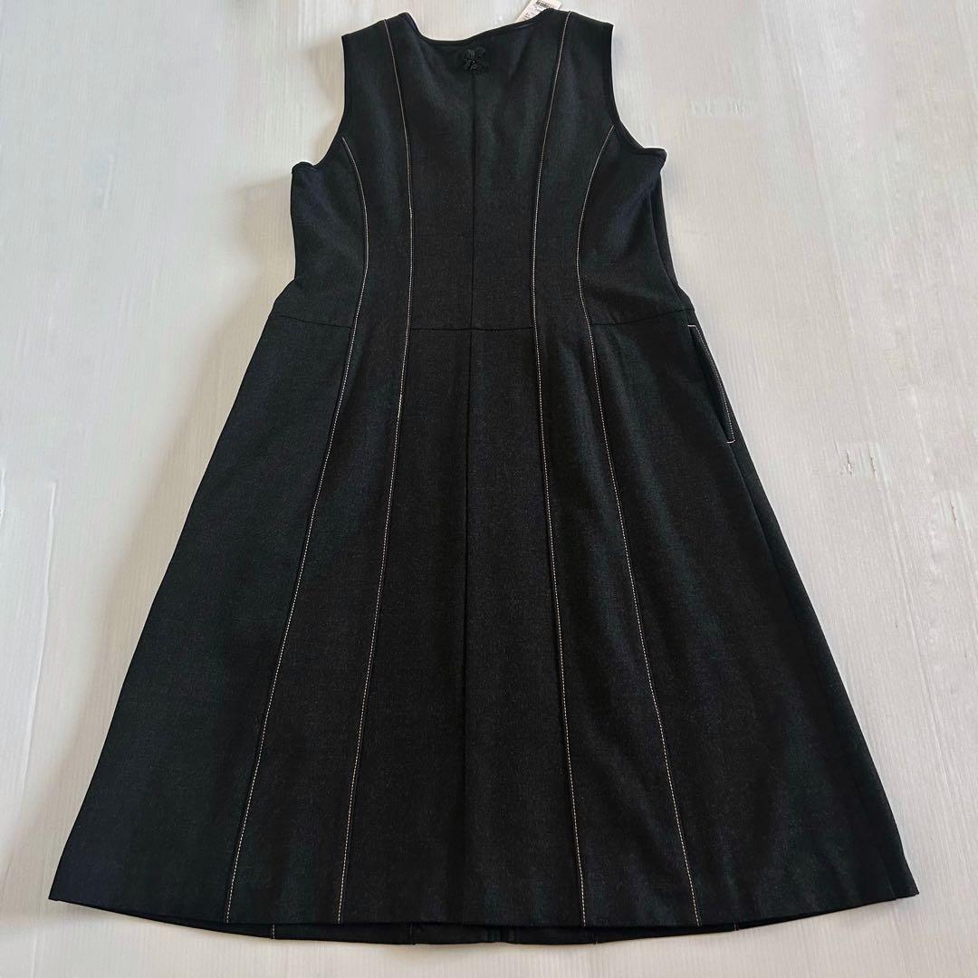 新品　Super Beauty ワンピース　黒　リボン