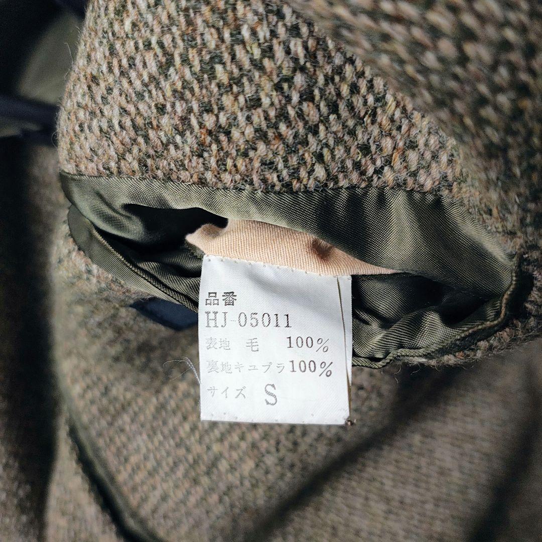 70s デカオム×ハリスツイード テーラードジャケット 川久保本人期