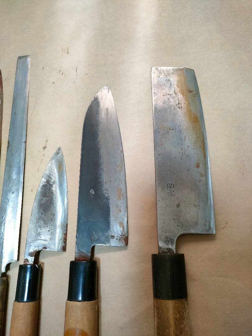 和包丁 6本 助宗 忠房　広近　豊正　本清綱 刺身 包丁