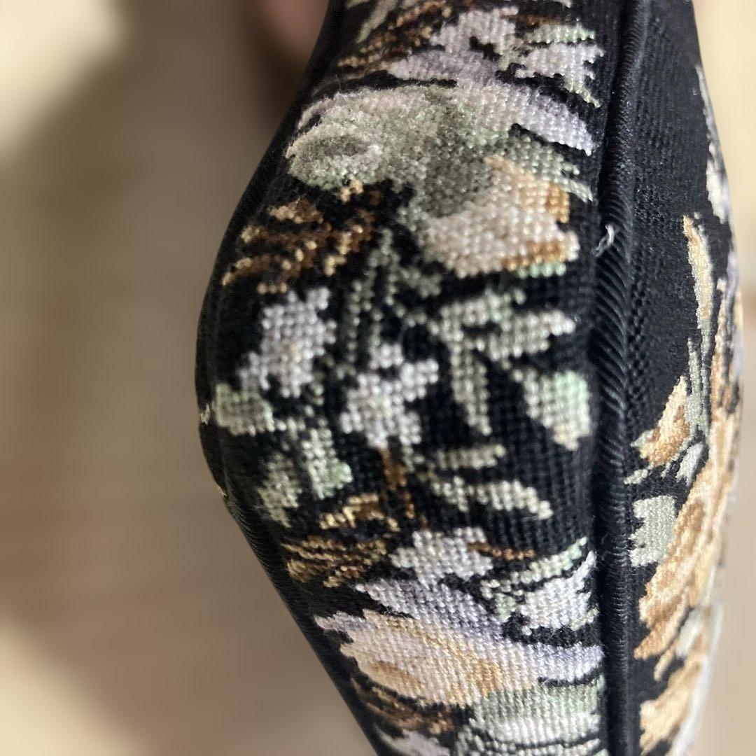 ア*シ様 プチポワン　久家道子　刺繍バッグ　パーティバッグ