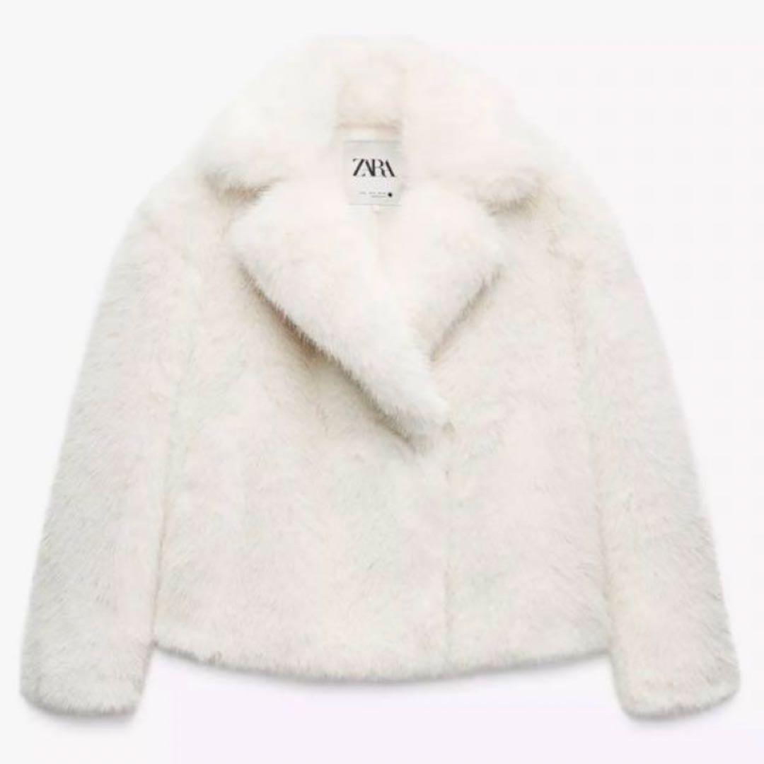 新品タグ付❤︎ZARA ZW COLLECTION フェイクファー コート 白 S - メルカリ