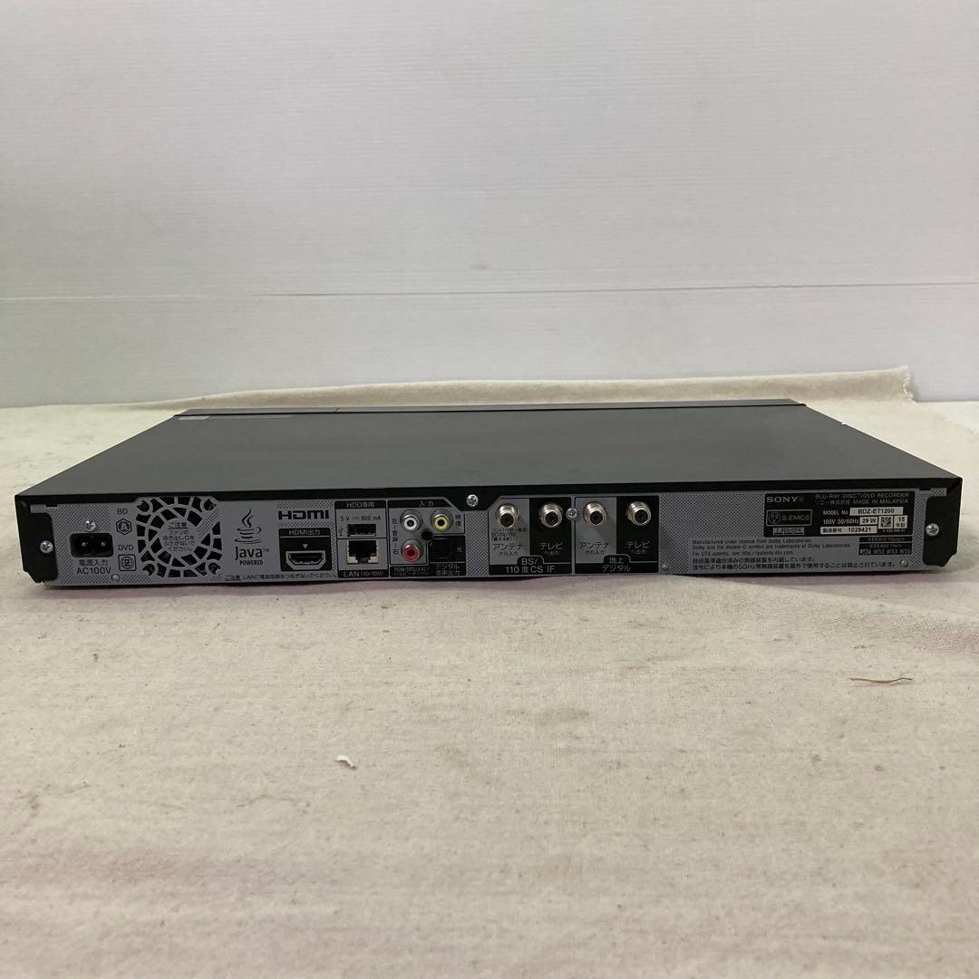 SONY　ソニー　ブルーレイ/DVDレ コーダー BDZ-ET1200