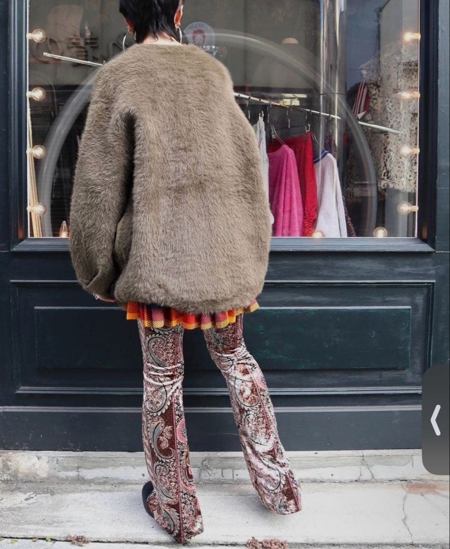 90s ペイズリーベロアパンツ itimi jantiques hooked