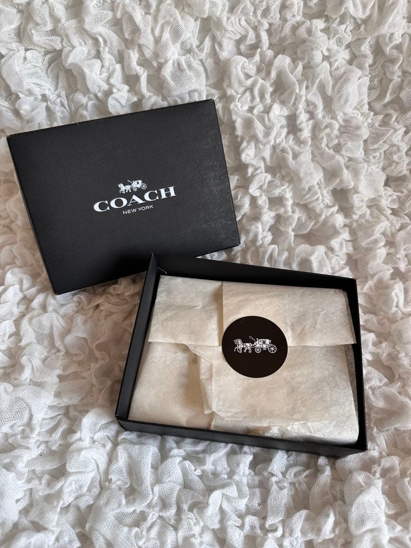【新品✨未使用品】COACH 6 リング キー ケース クロスグレイン レザー