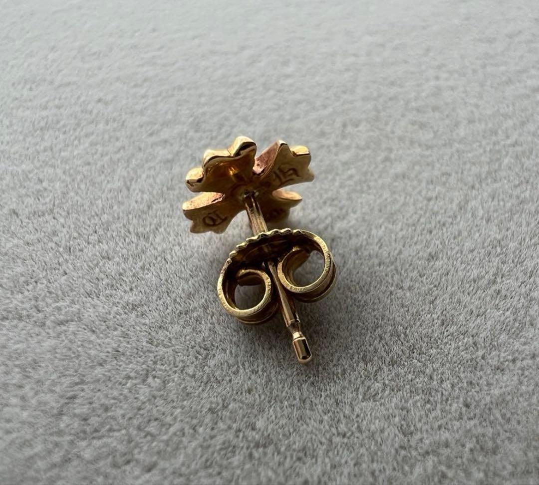 クロムハーツ 22K ER STUD No2 CH PLUS DMND ピアス①