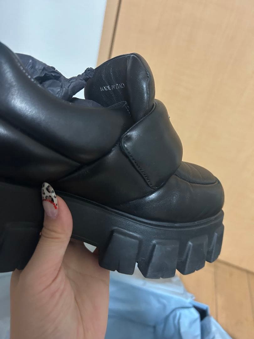 ニ*コ様 PRADA プラダローファー ソフトパテッドナッパレザー サイズ36