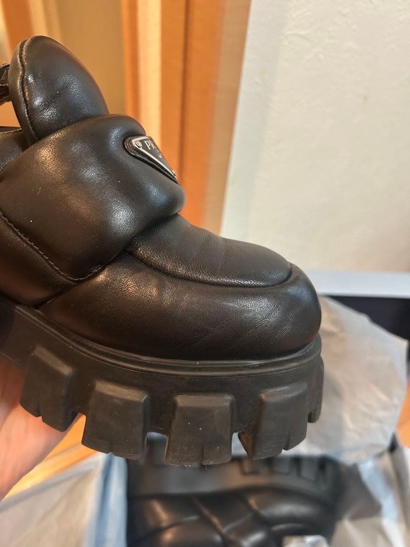 ニ*コ様 PRADA プラダローファー ソフトパテッドナッパレザー サイズ36