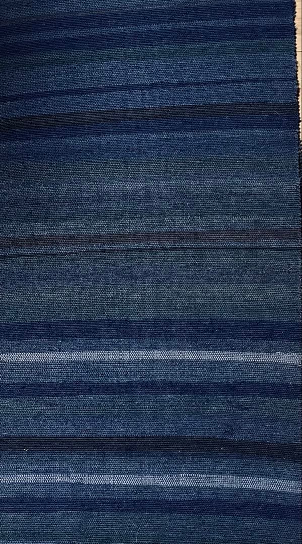 古布　木綿　藍染め　裂織り物