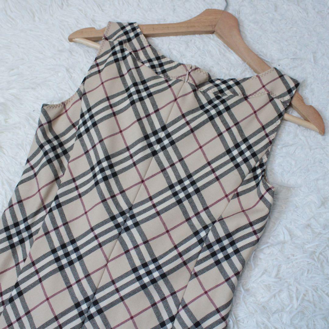 BURBERRY BLUE LABEL ノースリーブ ワンピース チェック S