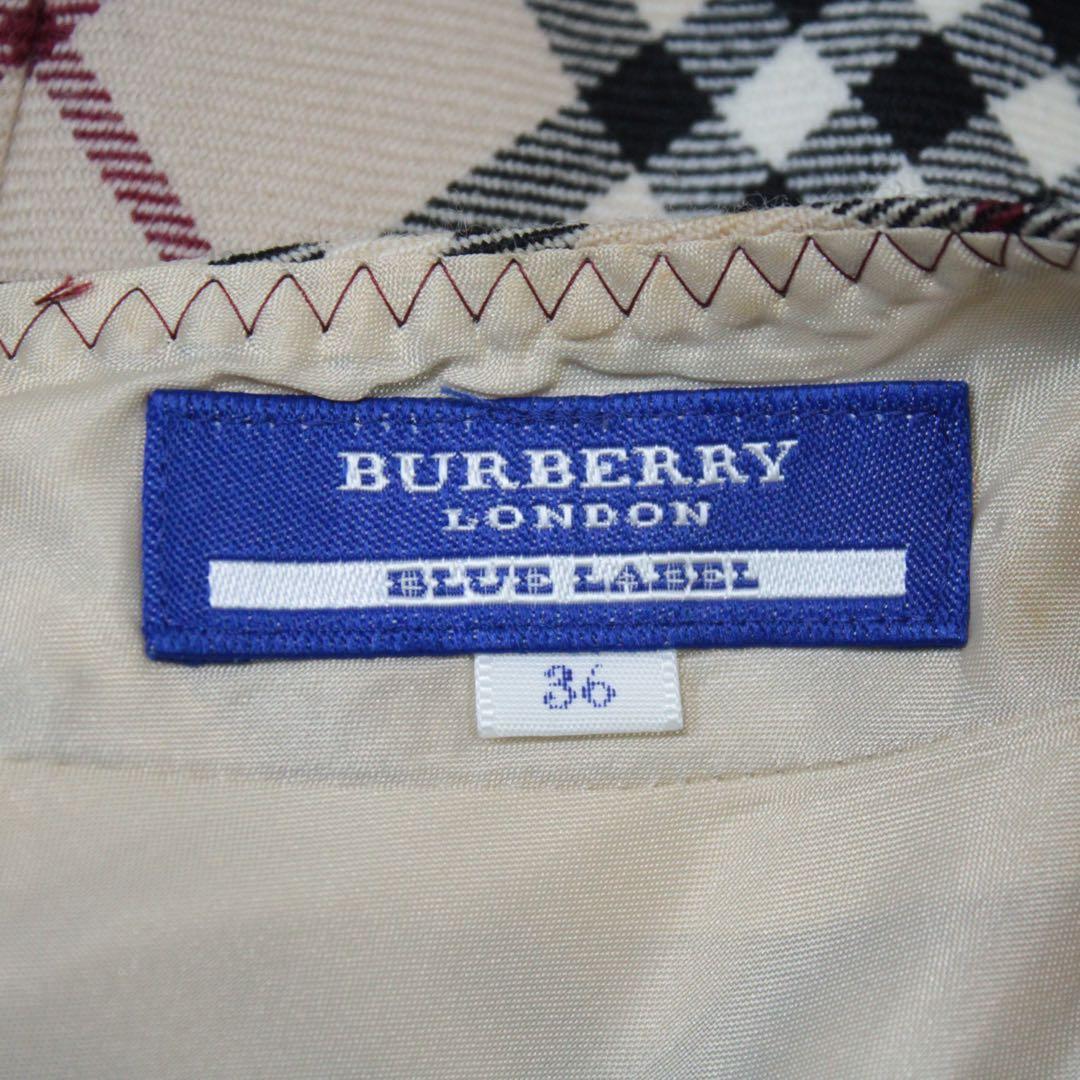 BURBERRY BLUE LABEL ノースリーブ ワンピース チェック S