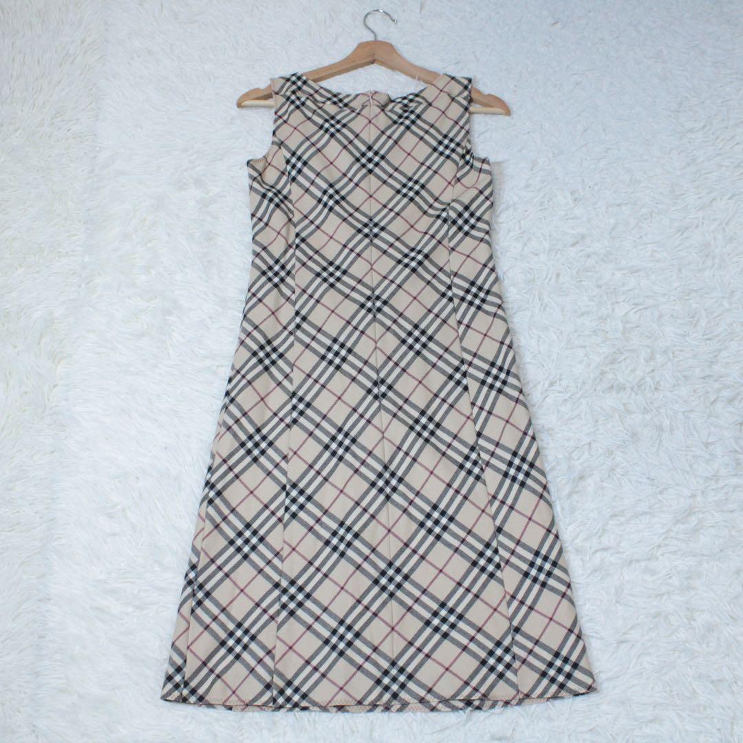 BURBERRY BLUE LABEL ノースリーブ ワンピース チェック S