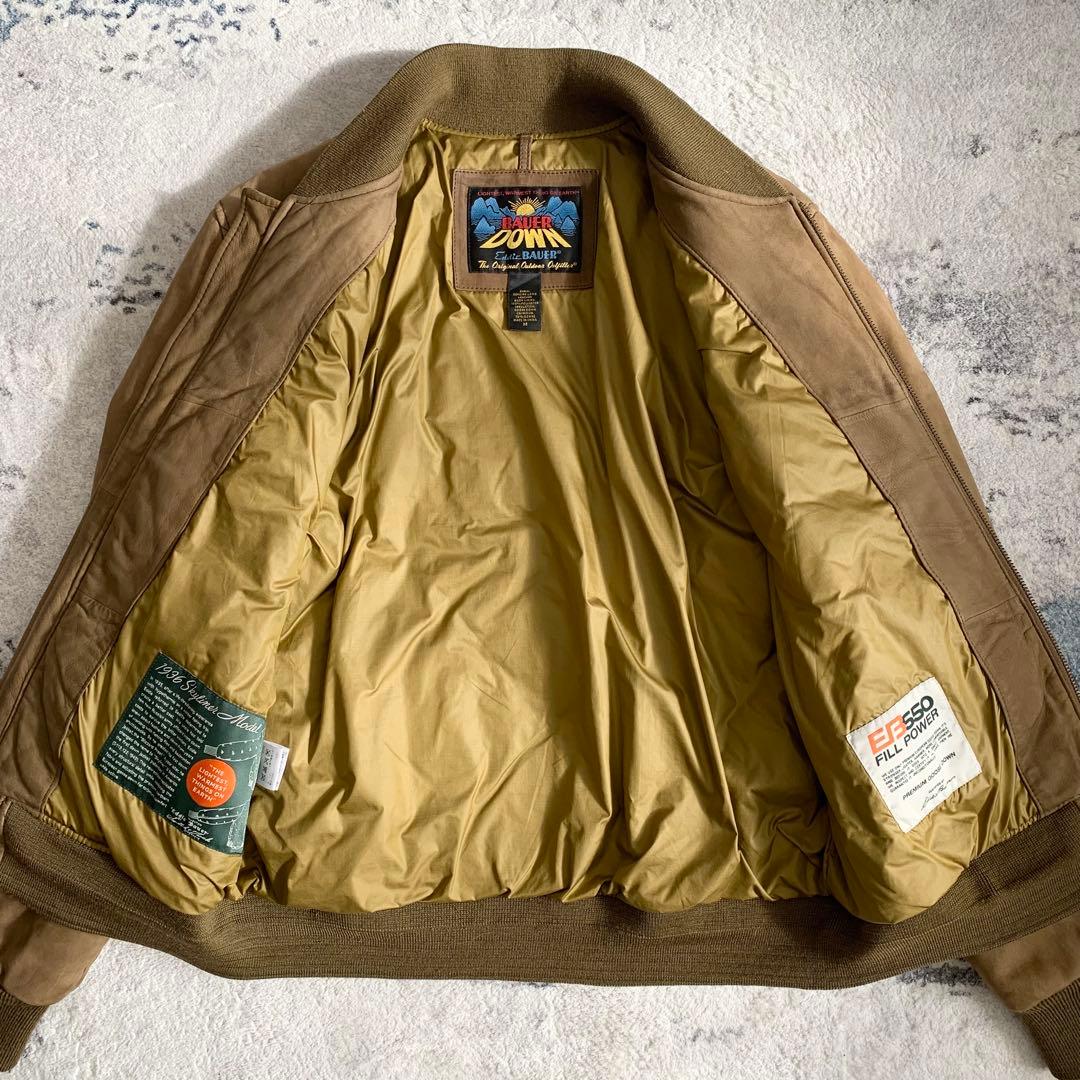 希少 エディーバウアー スカイライナー ゴートスエード レザー 日の出