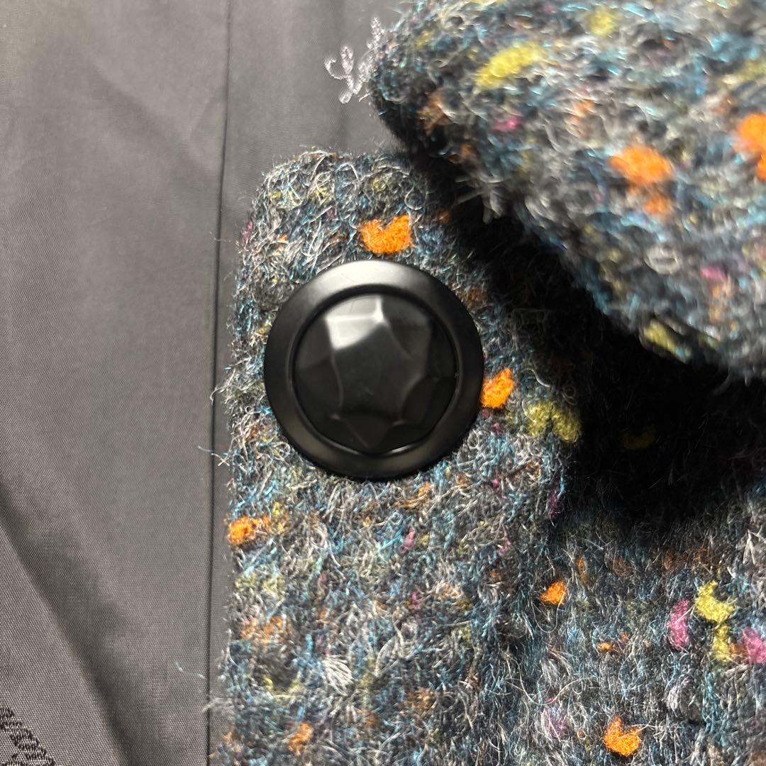 希少 レリアン ステンカラー ロングコート アルパカ モヘア 高級生地 XL