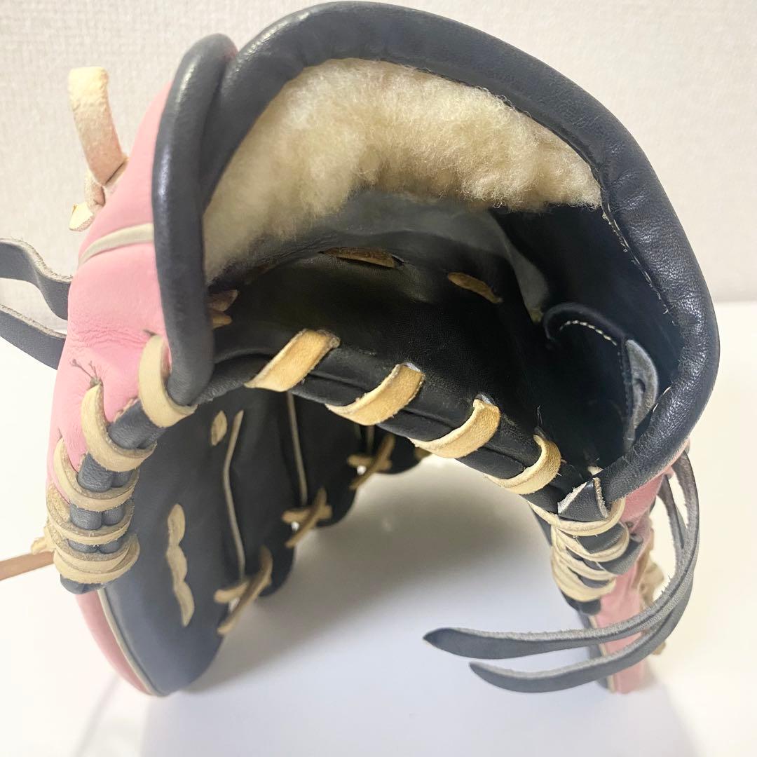 ミズノプロ 軟式 オーダーグラブ 耕作印 内野手 ピンク MizunoPro