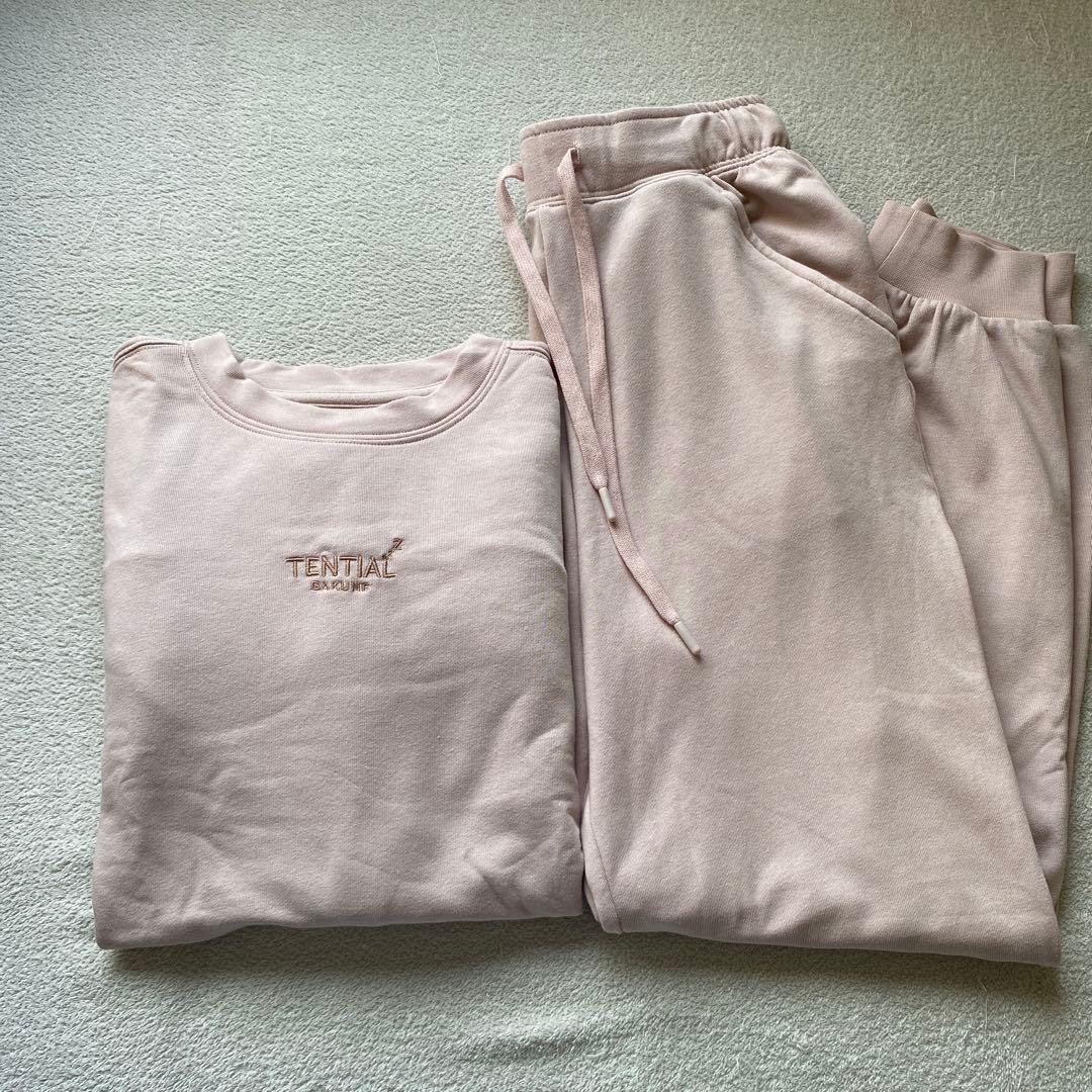 【BAKUNE】 バクネ レディース スウェット上下セット S スモークピンク