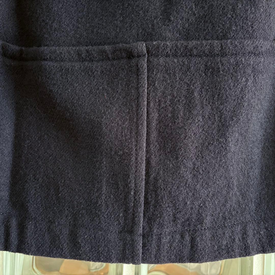 トリココムデギャルソン 毛100% 美品 ボレロ S 濃紺 ポンチョ