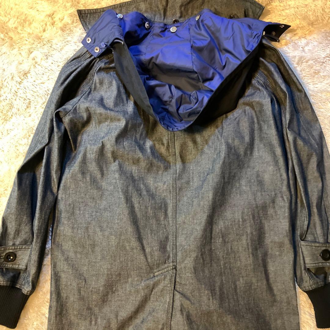 sacai　デニム　コート　ジャケット ドッキング フード取り外し可能　Mサイズ