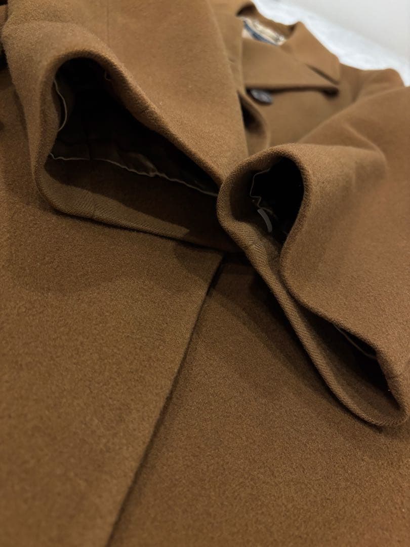 バーバリー　ダブルチェスターコート　ウールカシミヤ混合　Mサイズ