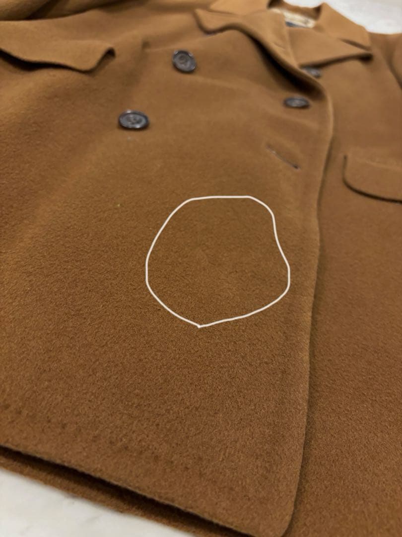 バーバリー　ダブルチェスターコート　ウールカシミヤ混合　Mサイズ