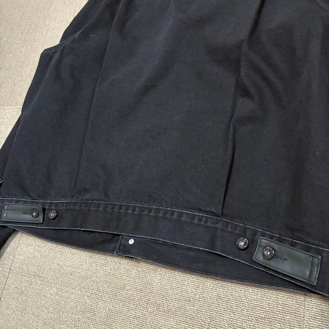 エディフィス 別注 リーバイス デニムジャケット 2nd タイプ レザー 黒