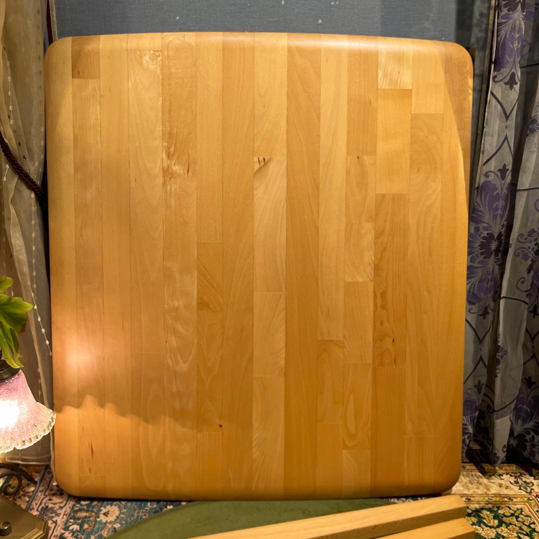 極美品　アルダー　ソリッド　テーパードレッグ　コンパクト　ダイニングテーブル