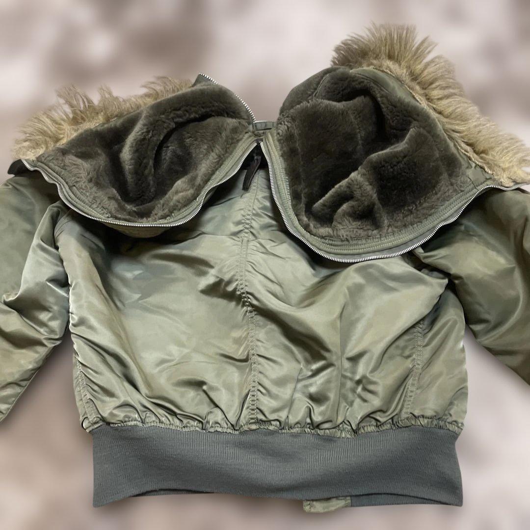 90s USA製 ALPHA N2B フライトジャケット N-2B オリーブ お