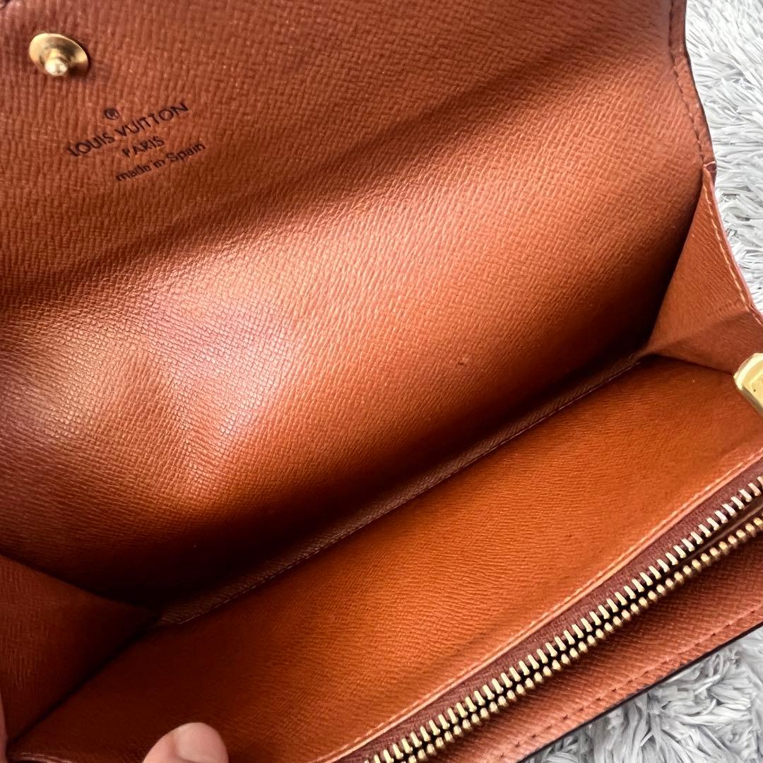 ルイヴィトン　ポシェットポルトモネ　クレディ　長財布　モノグラムキャンバス