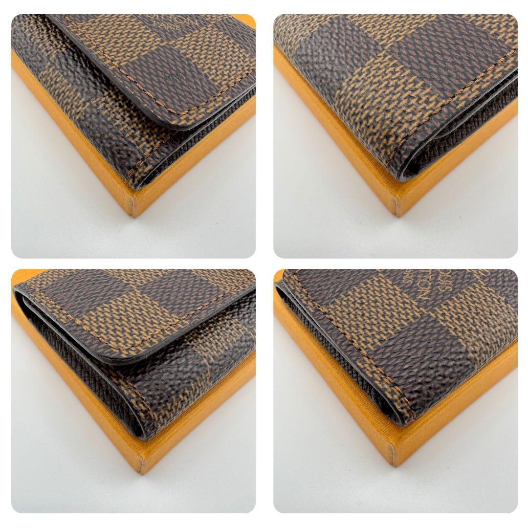 【極美品】ルイヴィトン ミュルティクレ4 キーケース 4連 ダミエ・エベヌ