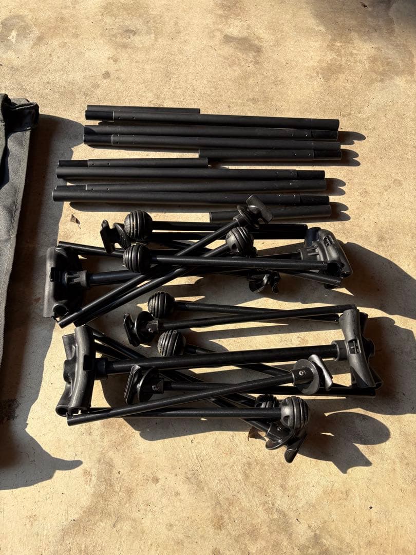 美品　ogawa(オガワ) キャンプ アウトドア ベッド ハイ&ローコットワイド