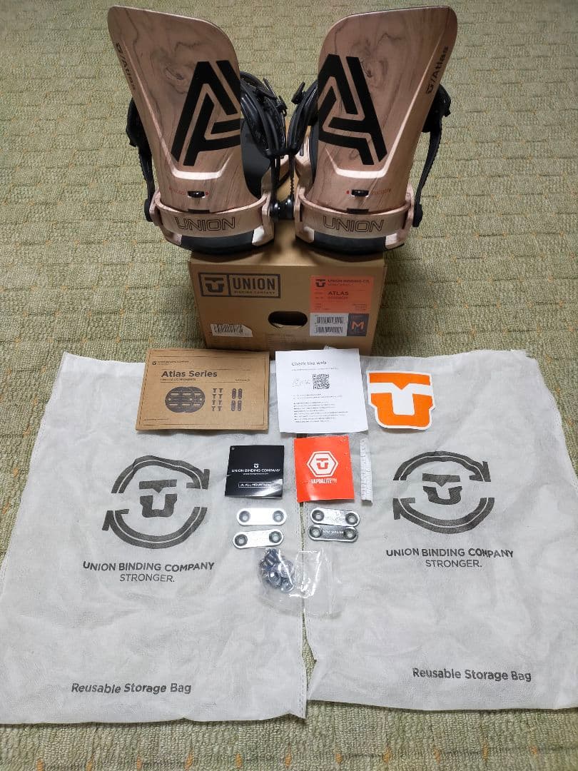 Union　ユニオンアトラス　asadachi　Mサイズ 2023-2024 楽天市場】UNION BINDINGS ATLAS 2023-2024 / ユニオン バインディング