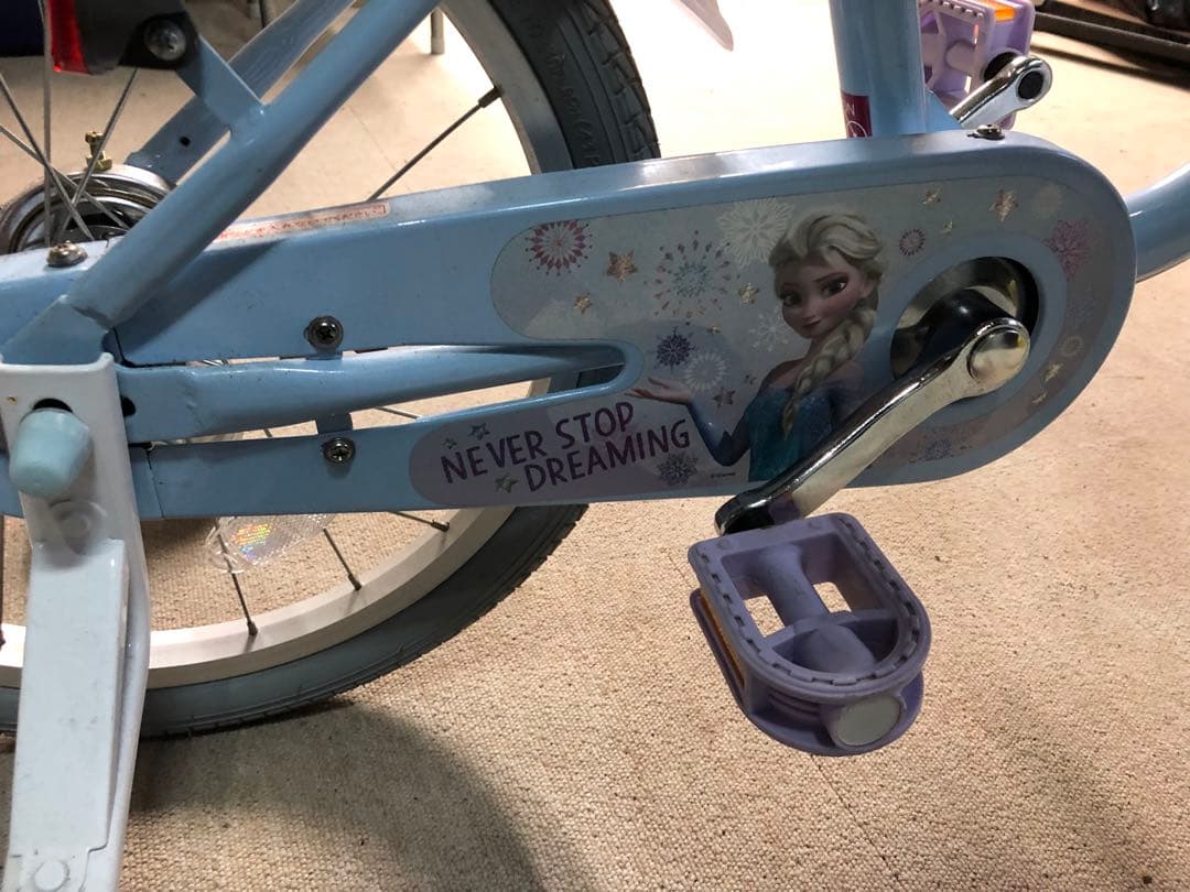 子供用自転車 エルサデザイン 補助輪付き